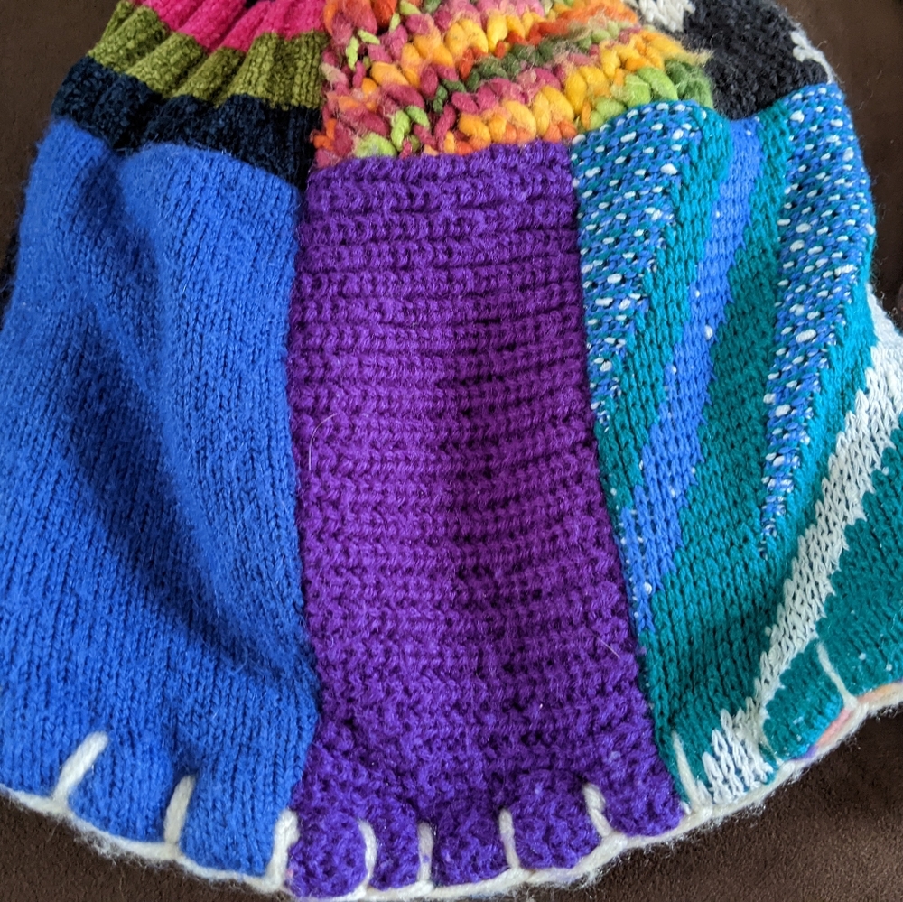 Funky Upcycled hat - Picture 4 of 6